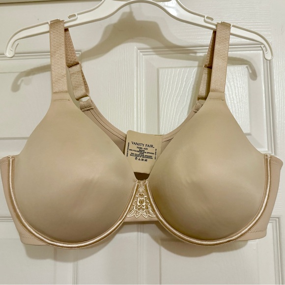 Vanity Fair Full Figure Beauty Back Smoothing Bra, Beige Size 42D - Picture 4 of 12